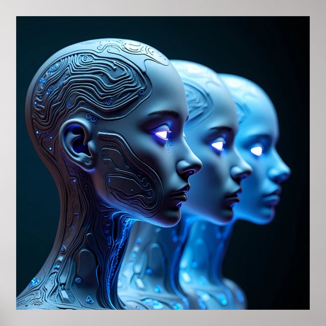 Arte Ciberpunk generado por IA - ¡audaz y futurist (Frente)