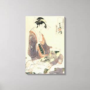 Arte clásico de la guinda japonesa del ukiyo-e