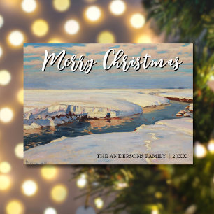 Arte clásico Feliz Navidad Invierno Fałat