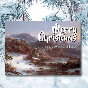 Arte clásico Feliz Navidad Invierno Gignoux