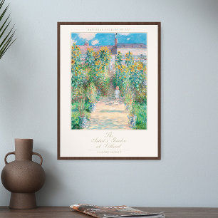 Arte Claude Monet imprime el jardín del artista en
