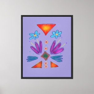 Arte Colorido Azteca Astronauta Púrpura