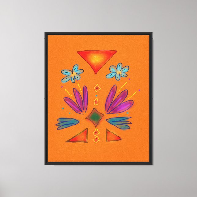 Arte Colorido Azteca Espacial (Anverso)