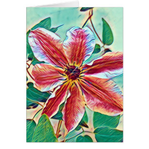 Arte colorido de Clematis