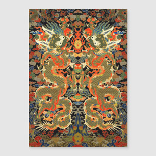 Arte colorido de dragón asiático chino