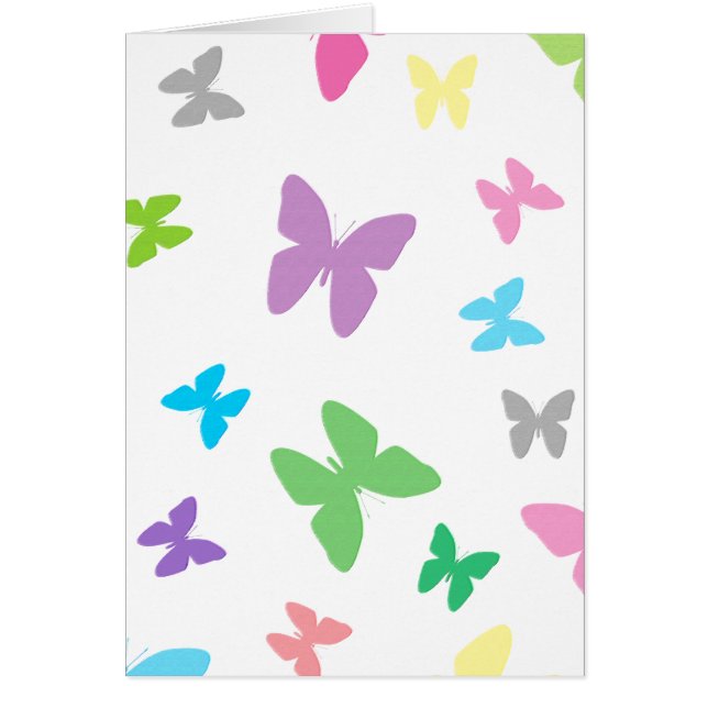 Arte colorido de mariposa (Frente)