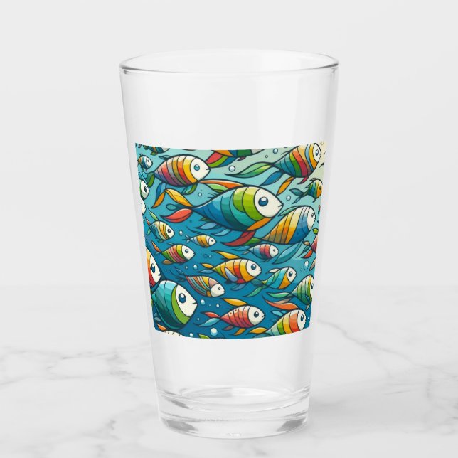 Arte colorido de peces submarinos (Anverso)