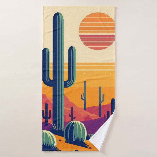Arte colorido del desierto del sudoeste (Toalla de baño)