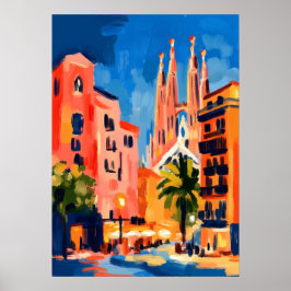 Arte Colorido Fauvista de la Sagrada Familia de Ba