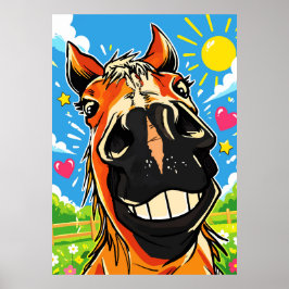 Arte Cómic de Dibujos Animados de Caballo con Sonr