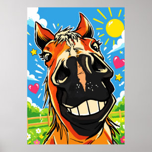 Arte Cómic de Dibujos Animados de Caballo con Sonr