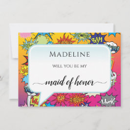 Arte cómico pop 💥 🎨 Boda de graffiti donado de h