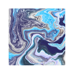 Arte con fluido de mármol azul