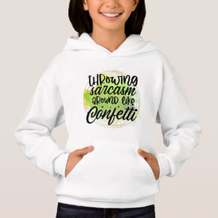 Arte con palabras de confeti de sarcasmo divertido