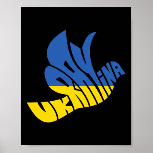 Arte con Palabras de Paloma de la Paz de Ucrania -
