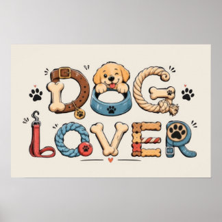 Arte con palabras para amantes de los perros
