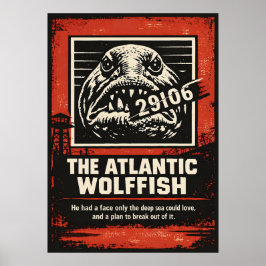 Arte conceptual de escape del pez lobo atlántico