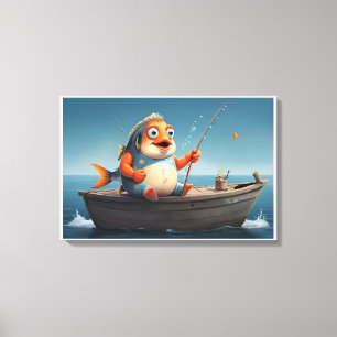 Arte conceptual de la pesca de peces