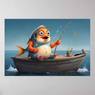 Arte conceptual de pesca de peces