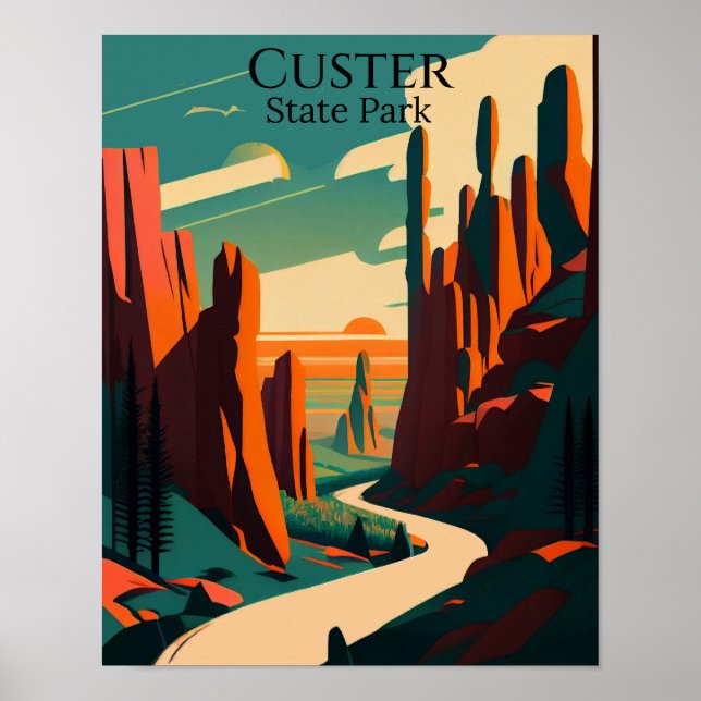 Arte contemporáneo del Parque Estatal Custer (Frente)