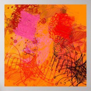 Arte contemporáneo. La mano hizo arte. Textura col