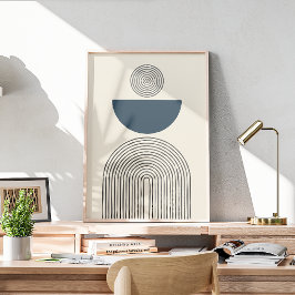 Arte contemporáneo mínimo con arco geométrico