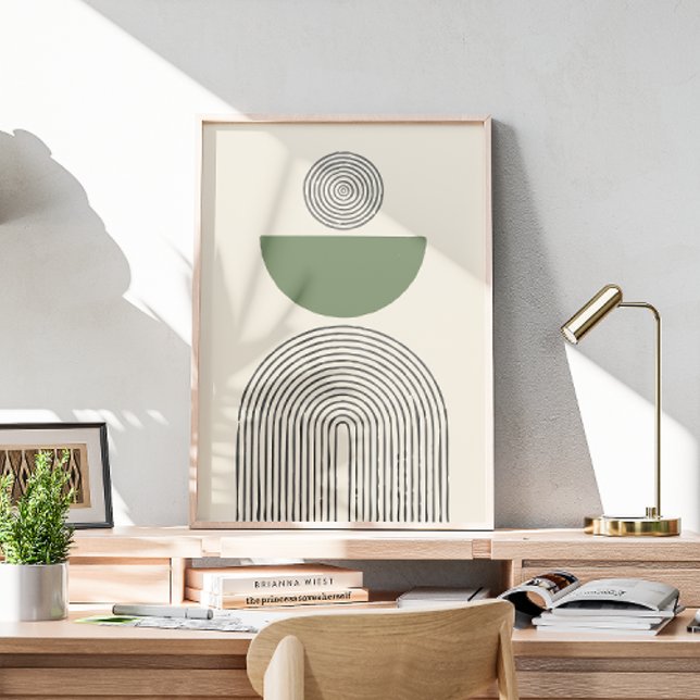 Arte contemporáneo mínimo con arco geométrico (Subido por el creador)