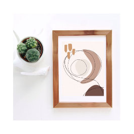 Arte contemporáneo moderno en tonos neutros