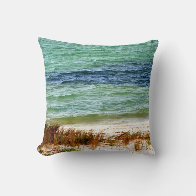 Arte costero del verano de la almohada de la playa (Anverso)