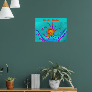 Arte costero Guay Crab Turquoise