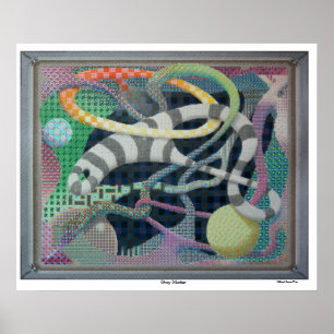 Arte creativo Gray Mater Poster psicodélico