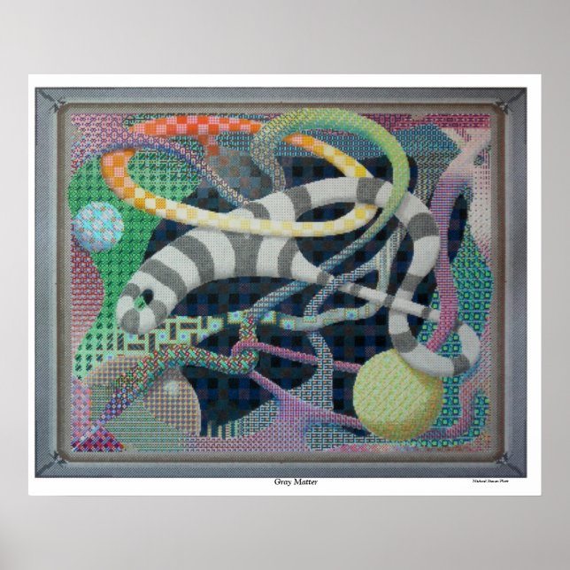 Arte creativo Gray Mater Poster psicodélico (Frente)