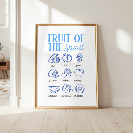 Arte cristiano de la fruta del Espíritu para pared
