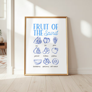 Arte cristiano de la fruta del Espíritu para pared