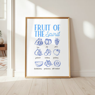 Arte cristiano de la fruta del Espíritu para pared