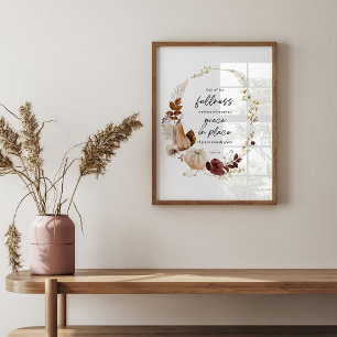 Arte cristiano de otoño – Versículo de la Biblia J