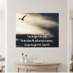 Arte cristiano, Inspirador, Juan 8 vs 12<br><div class="desc">Arte cristiano - John 8 Vs 12 en la impresión de tela envuelta. Diseñado con la imagen de una paloma huyendo de la oscuridad a la luz. El texto de las escrituras incluye: Yo soy la luz del mundo. El que me sigue no caminará en la oscuridad, sino que tendrá...</div>