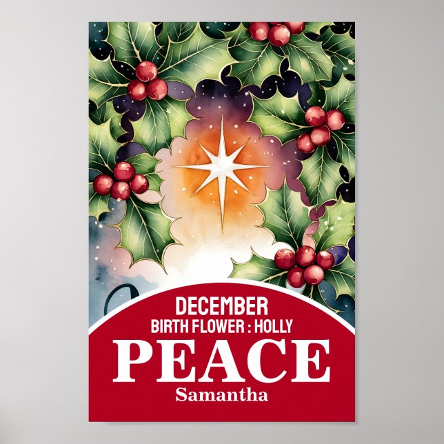 Arte cristiano para guardería de la flor del mes d (Frente)