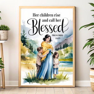 Arte cristiano para mujeres sobre sus hijos