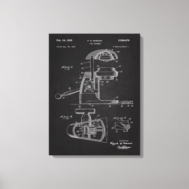 Arte Crusher De Hielo De 1947 (Anverso)