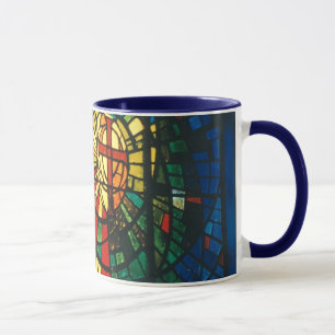 Arte cruzado cristiano de la taza de café del