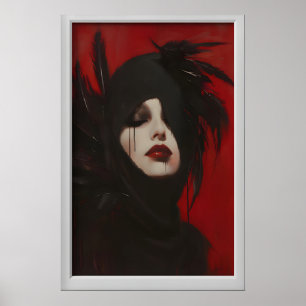 Arte Cuervo Ingenioso, Belleza Princesa Gótica, Br