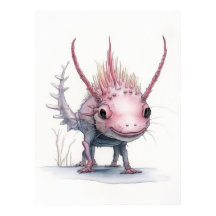 Arte Cute Axolotl: