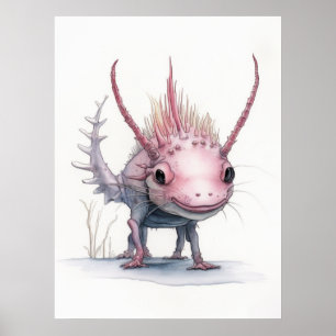 Arte Cute Axolotl: