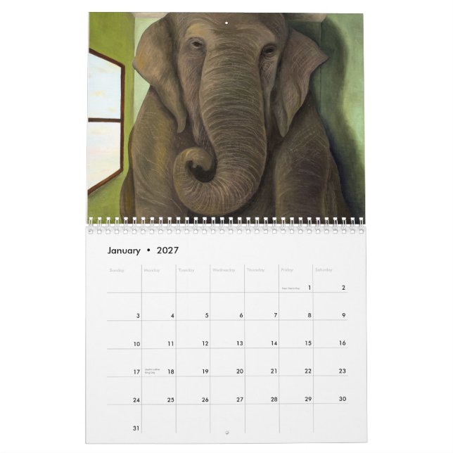 Arte de 2015 calendarios de Leah Saulnier (Jan 2027)