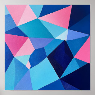 Arte de abstracción geométrica decoración estética
