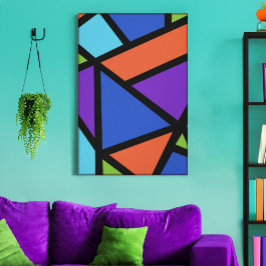 Arte de abstracto geométrico colorido