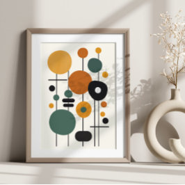 Arte de abstracto geométrico moderno colorido