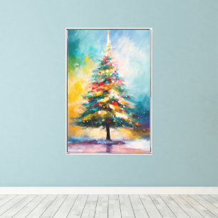 Arte de aceite de árbol de Navidad Pastel Splatt