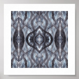 Arte de acuarela abstracta azul oscuro
